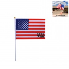 2020 American Presidential Election Hand Small Waving Flag